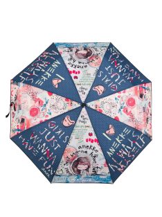 Anekke Fun & Music  dámsky dáždnik s modrým vzorom