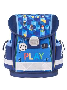 Belmil modrá chlapčenská školská taška s Minecraft