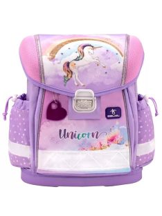 Belmil ružová dievčenská školská taška s jednorožcom