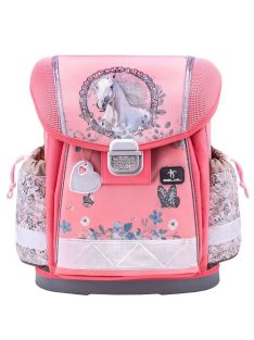 Belmil ružová dievčenská školská taška kôň