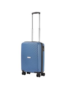    CarryOn Transport modrý 4-kolesový kabínový kufor s USB nabíjačkou