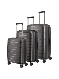 TRAVELITE Air Base antracit 4 kerekű bőrönd szett