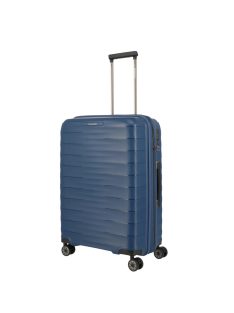   Travelite Mooby modrý 4-kolesový rozťahovací stredný kufor