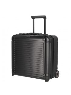   Travelite Next čierny dvojkolesový hliníkový kabínový kufor