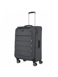   Travelite Skaii antracitový 4-kolesový rozkladací kufor stredný