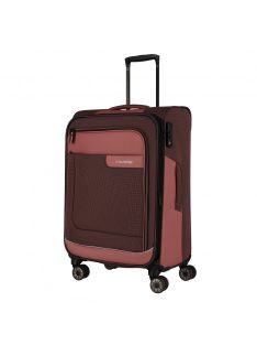   Travelite Viia bordový 4-kolesový rozkladací kufor stredný