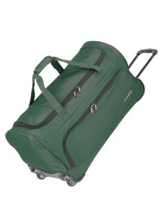   Travelite Basics Fresh zelená dvojkolesová cestovná taška s kolieskami 71cm