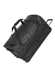   Travelite Basics čierna 2-kolesová veľká rolovacia cestovná taška 80cm