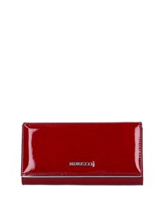   Angela Moretti BF045 červená lakovaná kožená dámska peňaženka