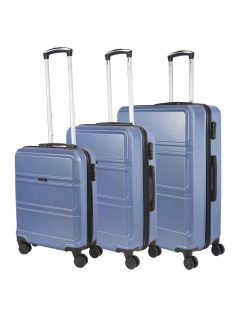   Benzi Simple ľadovo modrá 4-kolesová 3-dielna súprava kufrov