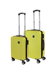 Hachi Boston žltá 4-kolesová 2-dielna súprava kufrov