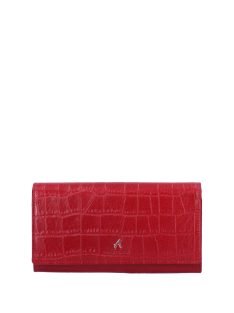 Albatross LW09 červená kožená dámska peňaženka