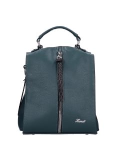   Karen Fedele zelený dámsky batoh z vláknitej kože/taška cez plece