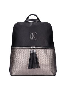   Karen Jgnas čierny-grafitový kovový pletený dámsky batoh z vláknitej kože/taška cez plece