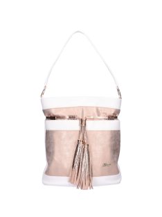 Karen Olka biela-rose gold taška cez plece