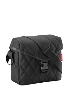   Reisenthel saddle bag M čierna prešívaná dámska taška cez rameno