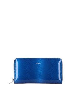   Patrizia FF-119 modrá lakovaná kožená dámska peňaženka