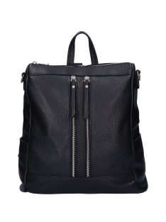   Natascia H7005 čierny taliansky kožený dámsky batoh/taška cez plece