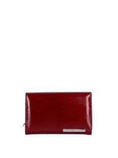   Gregorio LN-112 červená lakovaná kožená dámska peňaženka