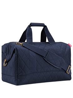   Reisenthel allrounder L modrá prešívaná-zlatá veľká dámska cestovná taška