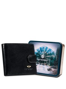   Peterson N01L čierna kožená pánska peňaženka + darčeková krabička