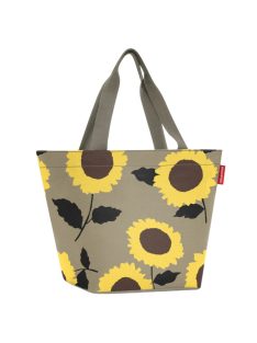   Reisenthel shopper M béžovo-žltá kvetovaná dámska veľká shopper taška