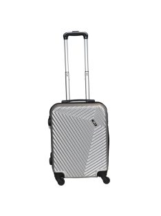   Rhino Bag Barcelona strieborný 4-kolesový kabínový kufor 55cm